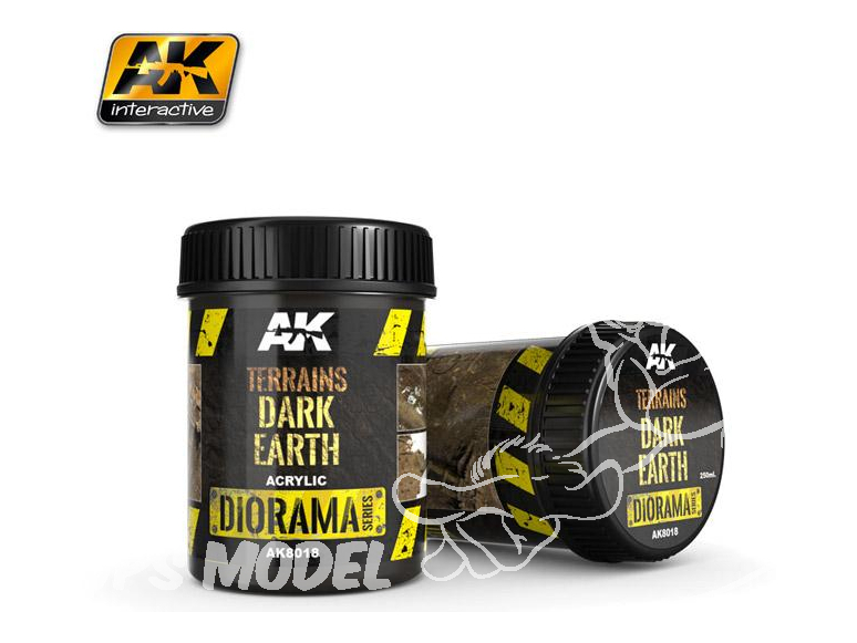 AK interactive ak8018 TERRAINS TERRES SOMBRES 250ML
