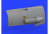 Eduard kit d'amelioration avion brassin 648300 Moteur et Fuselage guns Bf 109F Eduard 1/48