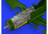 Eduard kit d'amelioration avion brassin 648300 Moteur et Fuselage guns Bf 109F Eduard 1/48