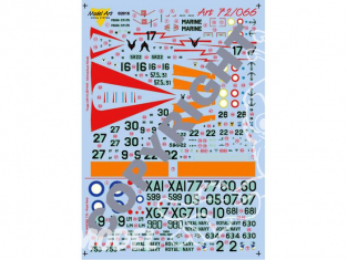 Decalques Model Art 72/066 Fouga Magister CM175 et D.H. Vampire T.22 1/72