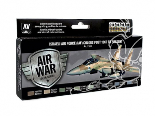 Vallejo Set Model Air 71203 Israeli Air Force (IAF) post 1967 a nos jours 8 x 17ml