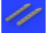Eduard kit d'amelioration avion brassin 648316 Pipes d'échappement Ki-61-Id Tony Tamiya 1/48