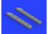 Eduard kit d'amelioration avion brassin 648316 Pipes d'échappement Ki-61-Id Tony Tamiya 1/48