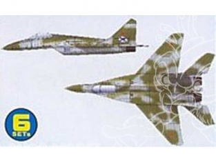 Trumpeter maquette avion 06216 SET DE 6 AVIONS MIG-29K FULCRUM D 1/350