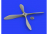 Eduard kit d'amelioration avion brassin 648318 Helice 4 pales SE.5a Wolseley Viper Eduard 1/48