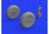 Eduard kit d'amelioration avion brassin 648317 Roues Ki-61-Id Tony Tamiya 1/48