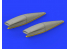 Eduard kit d'amelioration avion brassin 648301 Prises d'air F-8E Crusader Hasegawa / Eduard 1/48