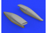 Eduard kit d'amelioration avion brassin 648301 Prises d'air F-8E Crusader Hasegawa / Eduard 1/48