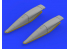 Eduard kit d'amelioration avion brassin 648301 Prises d'air F-8E Crusader Hasegawa / Eduard 1/48