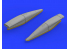 Eduard kit d'amelioration avion brassin 648301 Prises d'air F-8E Crusader Hasegawa / Eduard 1/48