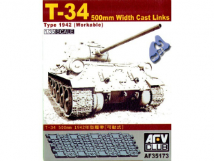 AFV maquette militaire 35173 CHENILLES T-34 type 1942 1/35