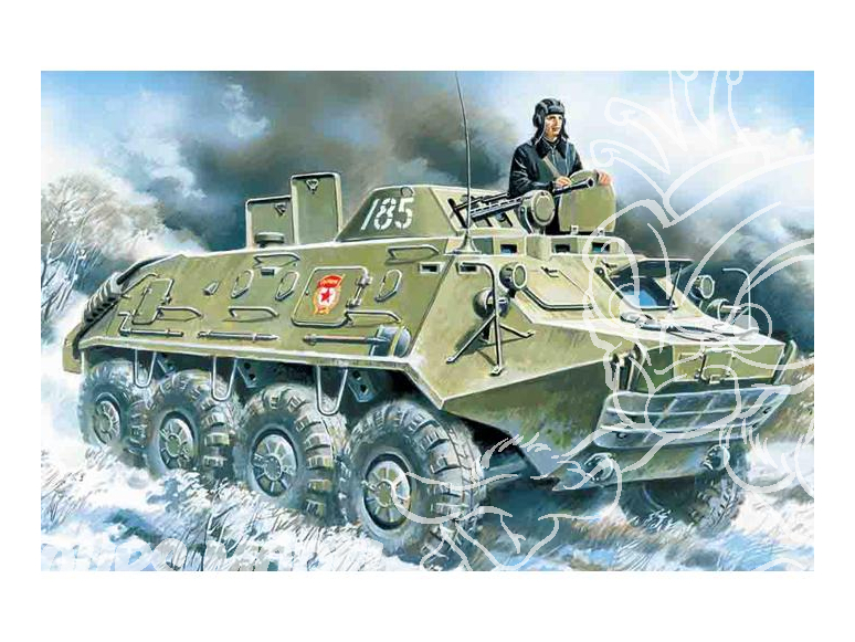 Icm maquette militaire 72911 BTR-60PB 1/72