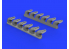 EDUARD Brassin super detaillage 632108 Pipes d'échappement Fishtail Spitfire Mk.IX Revell 1/32