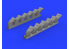 EDUARD Brassin super detaillage 632108 Pipes d'échappement Fishtail Spitfire Mk.IX Revell 1/32