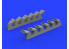EDUARD Brassin super detaillage 632108 Pipes d'échappement Fishtail Spitfire Mk.IX Revell 1/32