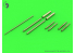 Master Model AM-32-063 Focke Wulf Fw 190 A2 - A5 Set armement et tube Pitot 1/32