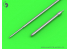 Master Model AM-32-073 MiG-19 PM (Farmer E) Tube pitot &amp; Partie avant rails missiles 1/32