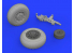 Eduard kit d'amelioration avion brassin 648335 Roues P-51D Airfix 1/48