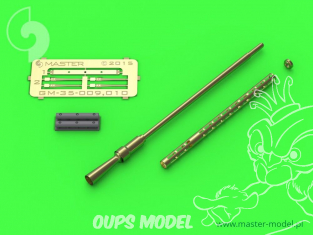 Master Model GM-35-009 Canon KPV 14,5mm Machine Gun Russe Elongated Cooling slots (ZPU-1/2/4) 1/35