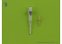 Master Model AM-32-031 F-14 Tube pitot &amp; Sonde AOA (Angle d'attaque) 1/32