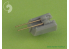 Master Model SM-700-003 Canons Allemands 10,5cm (4,1") SKC/33 - Type début de production x16 1/700