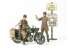 TAMIYA maquette militaire 35316 moto britannique bsaM20 avec police militaire 1/35