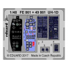 EDUARD photodecoupe helicoptere FE861 Zoom interieur UH-1D Kitty Hawk 1/48