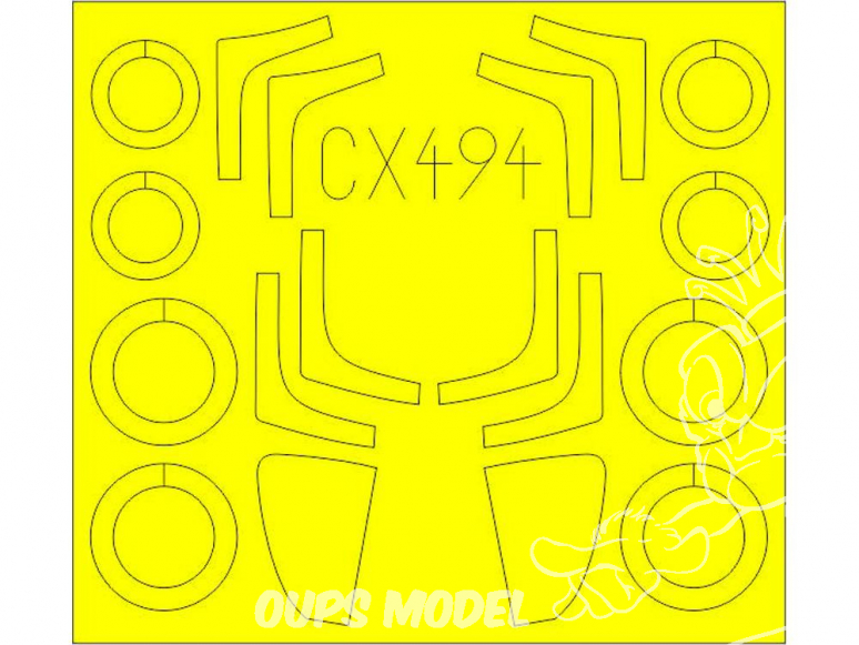 Eduard Express Mask CX494 MiG-29SMT Zvezda 1/72