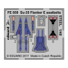 EDUARD photodecoupe avion FE859 Harnais m&eacute;tal Sukhoi Su-35 Flanker E Kitty Hawk 1/48