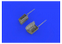 Eduard kit d'amelioration avion brassin 648356 Gun bays Wingroot Focke Wulf Fw 190A-4 Eduard 1/48
