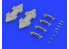 Eduard kit d'amelioration avion brassin 648358 Rack BRU-57A 1/48