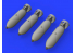 Eduard kit d'amelioration avion brassin 648368 Bombes britanniques 500lb 1/48