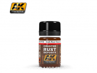 Ak interactive Peinture Enamel AK4113 Dépots rouille foncée 35ml