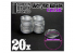 Green Stuff 367894 Socles Acryliques ROND 25 mm Transparent