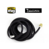 MIG pi&egrave;ce a&eacute;rographe 8655 Tuyau d'air tress&eacute; 3m (1/8) - (1/4)