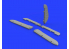 Eduard kit d'amelioration avion brassin 648371 Gouvernes Focke Wulf Fw 190A Eduard 1/48