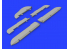 Eduard kit d'amelioration avion brassin 648371 Gouvernes Focke Wulf Fw 190A Eduard 1/48