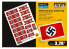 ETA diorama 601 Imprimé Drapeaux Allemands WWII 1/72
