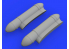 Eduard kit d'amelioration avion brassin 648370 Réservoirs pour Typhoon Mk.I Eduard / Hasegawa 1/48