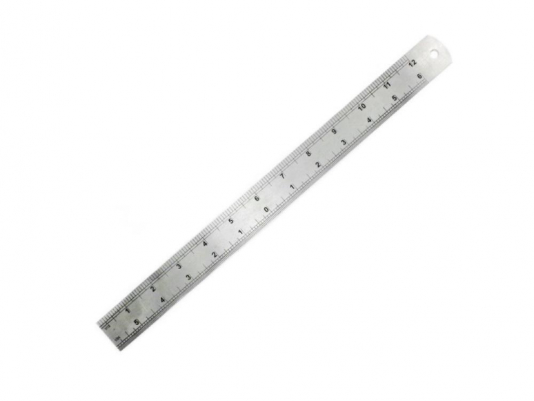 ModelCraft PRU3012 Règle Acier 12 "(échelle 1 / 12ème et 1 / 24ème)