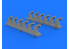EDUARD Brassin super detaillage 632118 Pipes d'échappement P-51D Revell 1/32