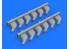EDUARD Brassin super detaillage 632118 Pipes d'échappement P-51D Revell 1/32