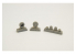 Cmk kit d'amelioration Q72298 Roues P-40 Bande de roulement creux diamantée pour kits special hobby 1/72