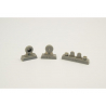 Cmk kit d'amelioration Q72298 Roues P-40 Bande de roulement creux diamant&eacute;e pour kits special hobby 1/72