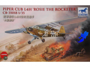 BRONCO maquette avion 35018 Piper Cub L4H 1/35
