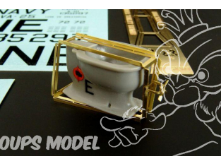 Brengun kit accessoire avion BRL32012 Bombe en forme de toilette pour Skyraider 1/32
