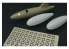 Brengun kit d'amelioration avion BRL48070 Bouchons de réservoirs de largage U.S.1/48