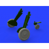 Eduard kit d'amelioration avion brassin 648400 Roues pour Messerschmitt Bf109G-6 Tamiya 1/48