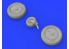 Eduard kit d'amelioration avion brassin 648400 Roues pour Messerschmitt Bf109G-6 Tamiya 1/48