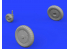 Eduard kit d'amelioration avion brassin 648400 Roues pour Messerschmitt Bf109G-6 Tamiya 1/48